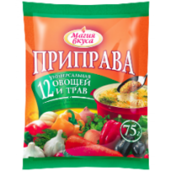 12 овощей. Приправа магия вкуса.