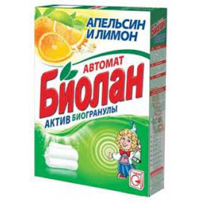 Порошок стиральный Биолан Апельсин и лимон Автомат, 350 гр