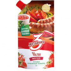 Кетчуп 3 желания Чили, 450 гр д/п