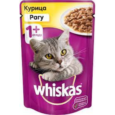 Корм для кошек Whiskas Рагу Курица, 85 гр