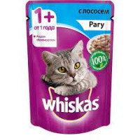 Корм для кошек Whiskas Рагу Лосось, 85 гр