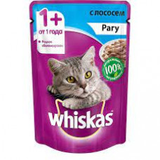 Корм для кошек Whiskas Рагу Лосось, 85 гр