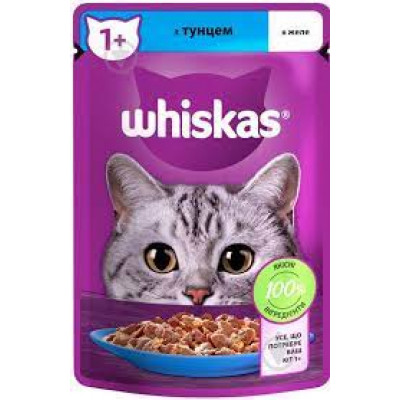 Корм для кошек Whiskas Желе Тунец, 85 гр