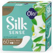 Прокладки ежедневные Ola Silk Sense Daily deo Зеленый чай, 60 шт