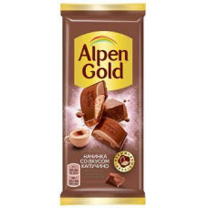 Шоколад Alpen Gold молочный Капучино, 85 гр