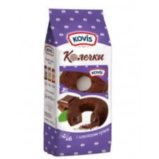 Кексы Kovis Колечки Шоколадно-ореховый крем, 240 гр