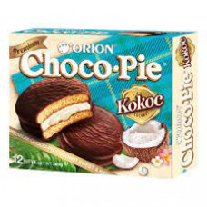 Печенье Choco Pie Coconut Кокос, 360 гр (12 шт*30 гр)