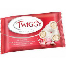 Конфеты Twiggy с кокосовыми сливками в кокосовой обсыпке, 185 гр