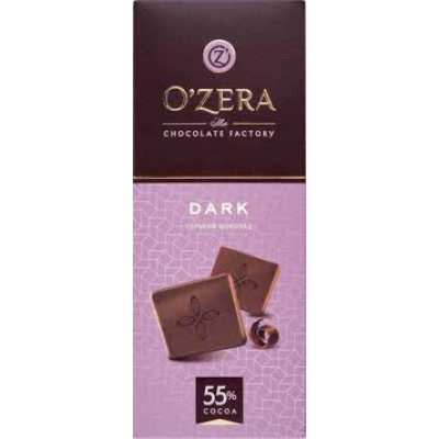 Шоколад O'Zera горький Dark 55 %, 90 гр