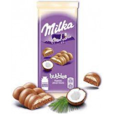 Шоколад Milka bubbles Кокос, 92 гр