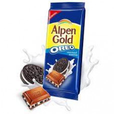 Шоколад Alpen Gold Oreo Ваниль- Кусочки печенья, 90 гр