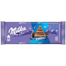 Шоколад Milka молочный с начинкой со вкусом ванили и печеньем Oreo, 300 гр