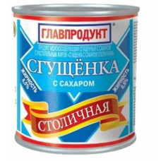 Молоко сгущенное Главпродукт Столичная, 380 гр ж/б