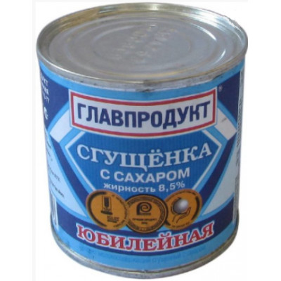 Молоко сгущенное Главпродукт Юбилейное, 380 гр ж/б