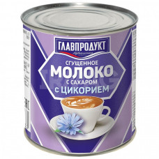 Молоко сгущенное Главпродукт с цикорием, 380 гр ж/б