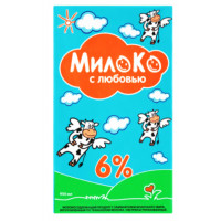 Молокосодержащий продукт Милоко 6% 1 л т/п