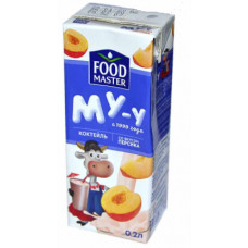 Коктейль молочный Му-у Food Master Персик 2%, 200 мл