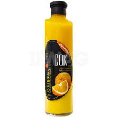 Сок Кубаночка Апельсин, 750 мл ст/б