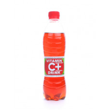 Напиток Vitamin C+ Drink газированный Женьшень-Вишня, 0,5 л