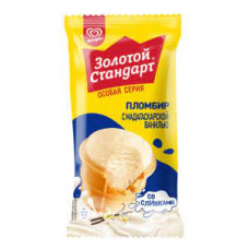 Мороженое Пломбир Золотой Стандарт Мадагаскарская ваниль, 65 гр