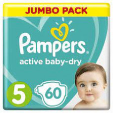 Подгузники Pampers active baby-dry 5 11-16 кг 60 шт