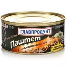 Паштет Главпродукт Банкетный Печень-Шампиньоны, 315 гр ж/б