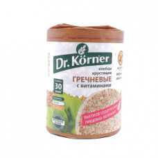 Хлебцы Dr. Korner хрустящие Гречневые с витаминами, 100 гр