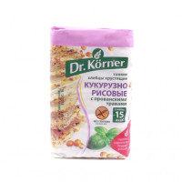Хлебцы Dr. Korner хрустящие кукурузно-рисовые с прованскими травами, 100 гр