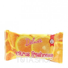 Салфетки влажные Deluxe Citrus Freshness, 15шт