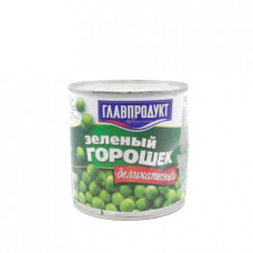 Горошек зеленый ГлавПродукт деликатесный, 400 гр ж/б