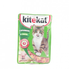 Корм для кошек Kitekat желе Кролик, 85 гр