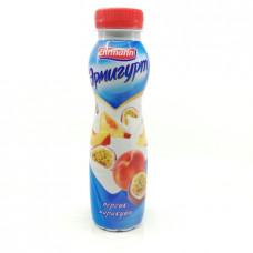 Йогурт питьевой Эрмигурт Персик-Маракуйя 1.2%, 290 мл
