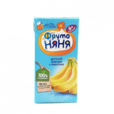 Сок Фруто Няня Банан с мякотью 6+, 0,2 л
