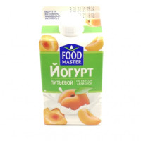Йогурт питьевой Food Master Абрикос, 2% 450 мл т/п