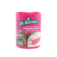 Хлебцы Dr. Korner хрустящие Злаковый коктейль Клюквенный, 100 гр