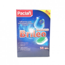 Средство чистящее для посудомоечных машин Brileo Classic Paclan, 14 шт