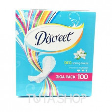Прокладки ежедневные Discreet Deo Spring brizze Giga Pack, 100 шт
