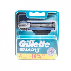 Кассеты сменные для бритья Gillette Mach3, 4 шт