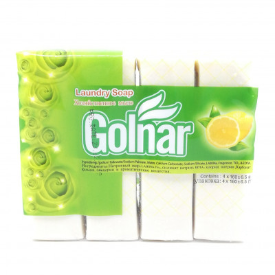 Мыло Хозяйственное Golnar Лимон (4*160 гр), 640 гр