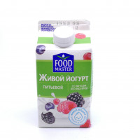 Йогурт питьевой Food Master Лесные ягоды 2%, 450 мл т/п
