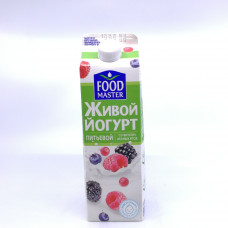 Йогурт питьевой Food Master Лесные ягоды 2%, 900 мл т/п