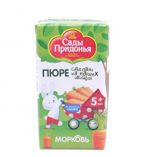Пюре Сады Придонья Морковь 5+, 125 гр