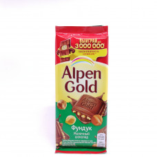 Шоколад Alpen Gold молочный с фундуком 85 гр