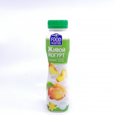 Йогурт питьевой Food Master Персик-Ваниль 1%, 280 мл