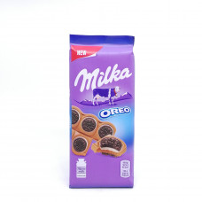 Шоколад Milka с печеньем Орео с ванильной начинкой, 92 гр