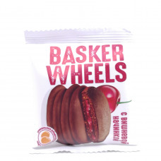 Пирожное бисквитное Basker Wheels с вишней 36гр