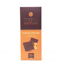 Шоколад O'Zera горький с апельсиновым маслом, 90 гр