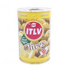Оливки ITLV зеленые с лимоном 300гр ж/б