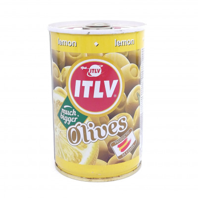 Оливки ITLV зеленые с лимоном, 300 гр ж/б