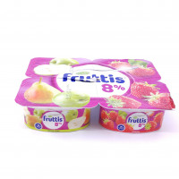 Йогурт Fruttis Клубника-Яблоко-Груша 8%, 125 гр
